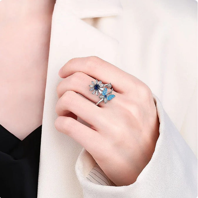 Luxury Anti-Anxiety Woman Ring